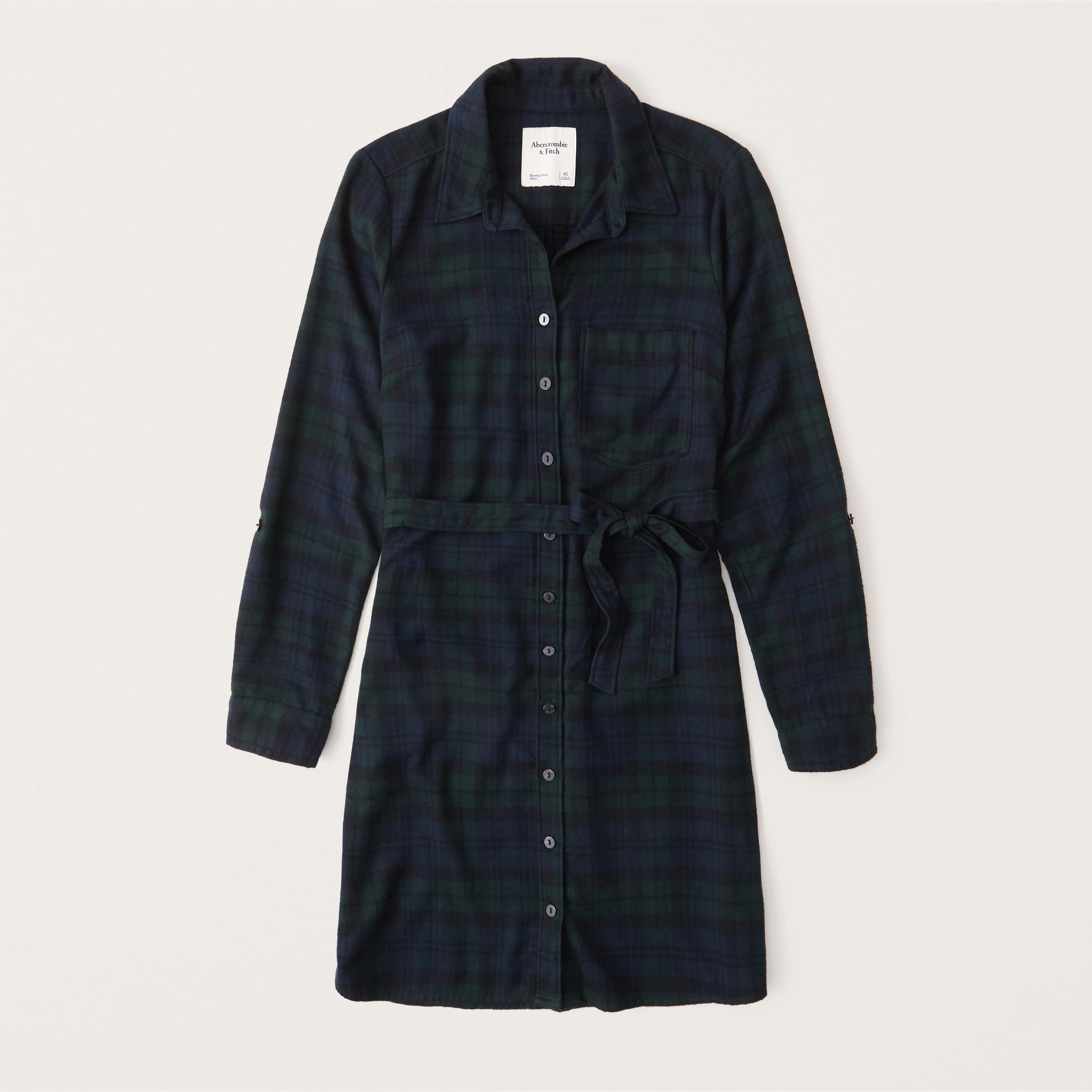 Flannel Shirt Dress | Abercrombie & Fitch (US)