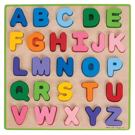 Bigjigs Toys Chunky Alphabet Puzzle - Educational Jigsaw | Amazon (US)