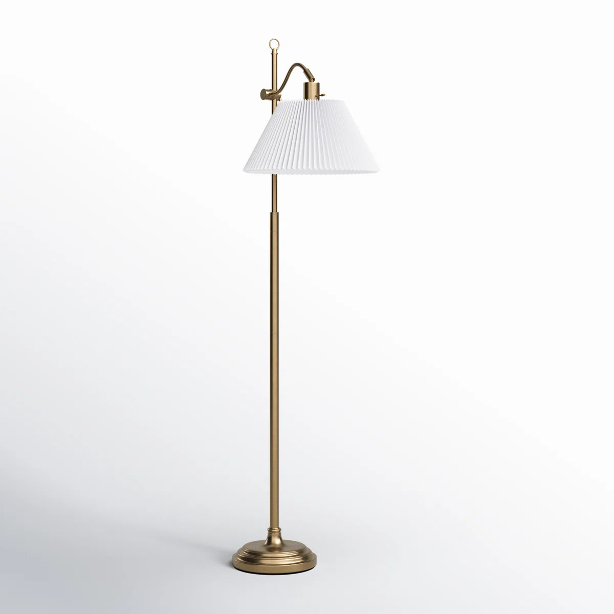 Swanmore 64.75'' Brass Task Floor Lamp | Wayfair North America