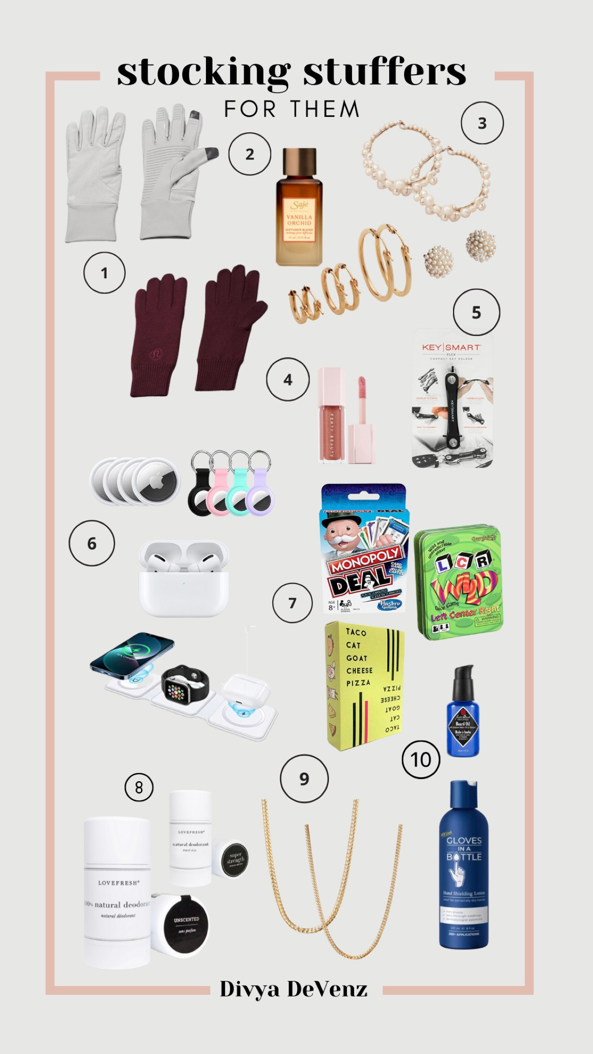 Stocking stuffers at every price point. 1-7 linked below. Check my next post for 8-10

#LTKunder100 #LTKunder50 #LTKGiftGuide