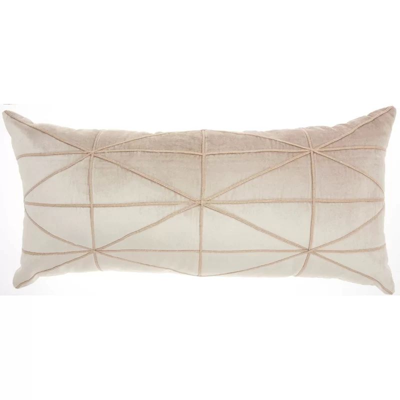 Velvet Geometric Lumbar Pillow | Wayfair North America
