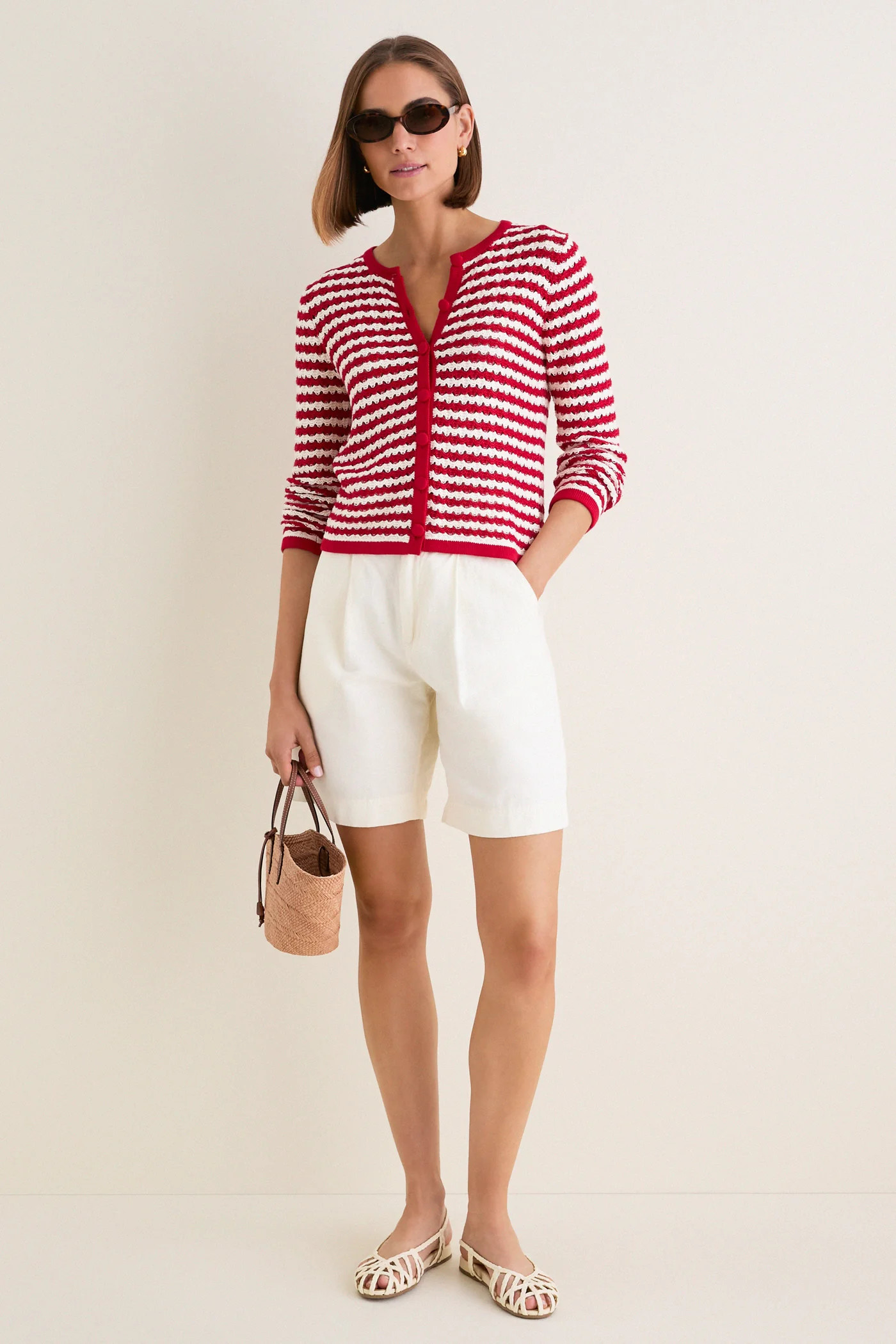 Avenue Stripe Knit Martha Cardigan | Tuckernuck (US)