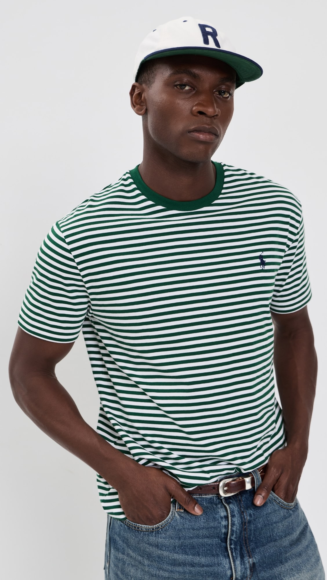 Classic Fit Striped Crewneck Tee | Shopbop