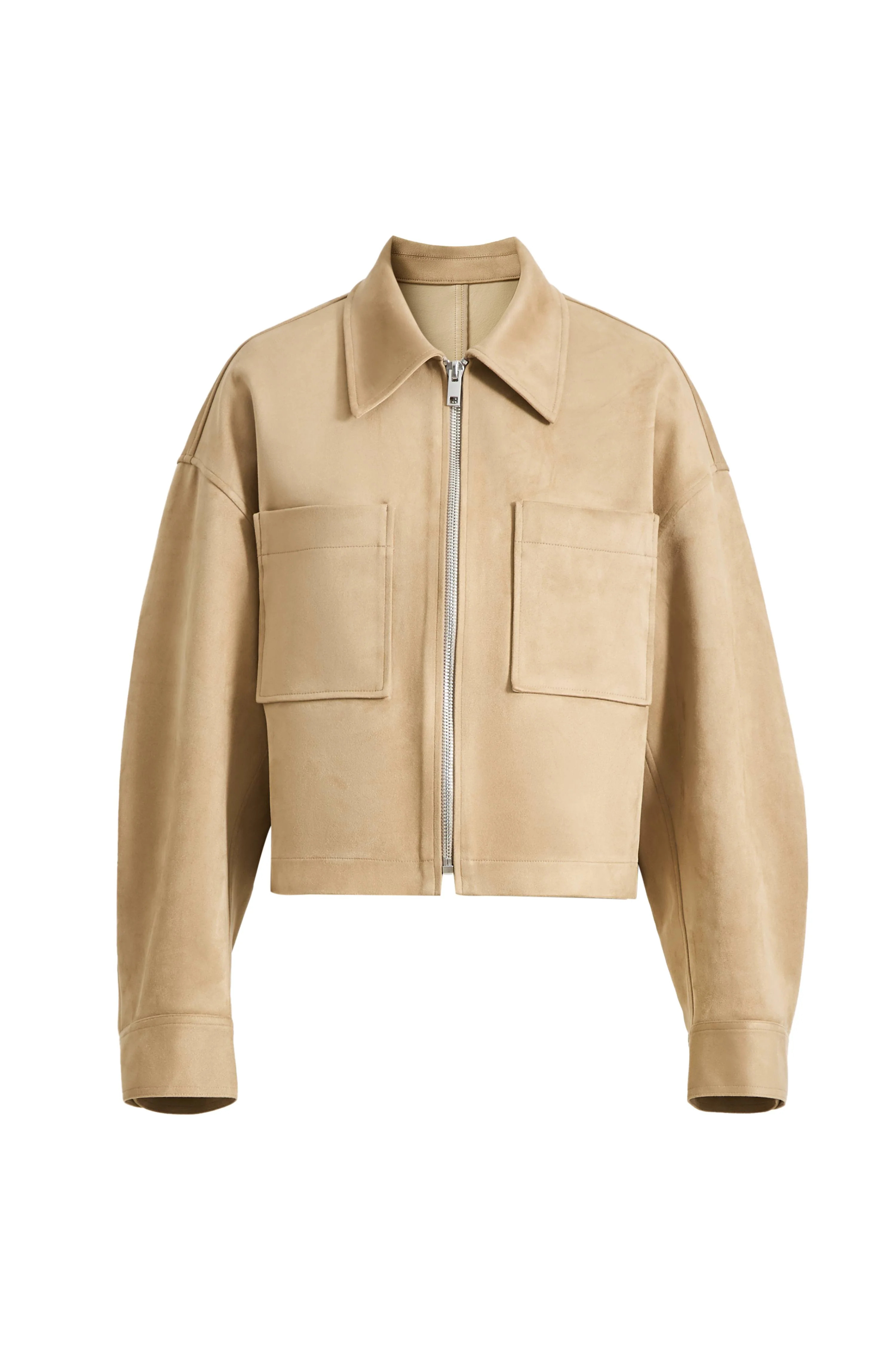 Coddenham Short Jacket in Faux Suede | Fabrique