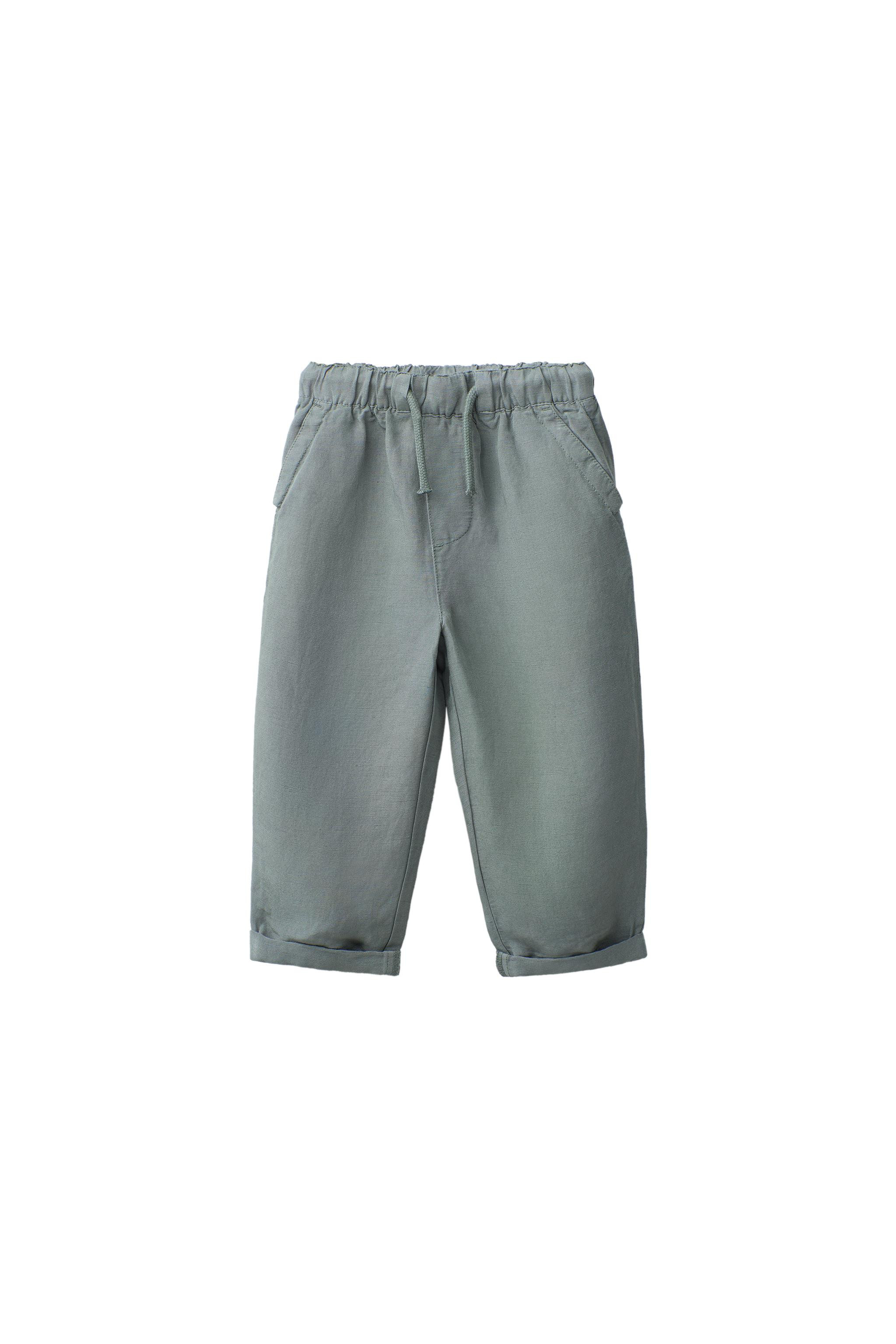 LOOSE-FITTING LINEN BLEND TROUSERS | Zara UK