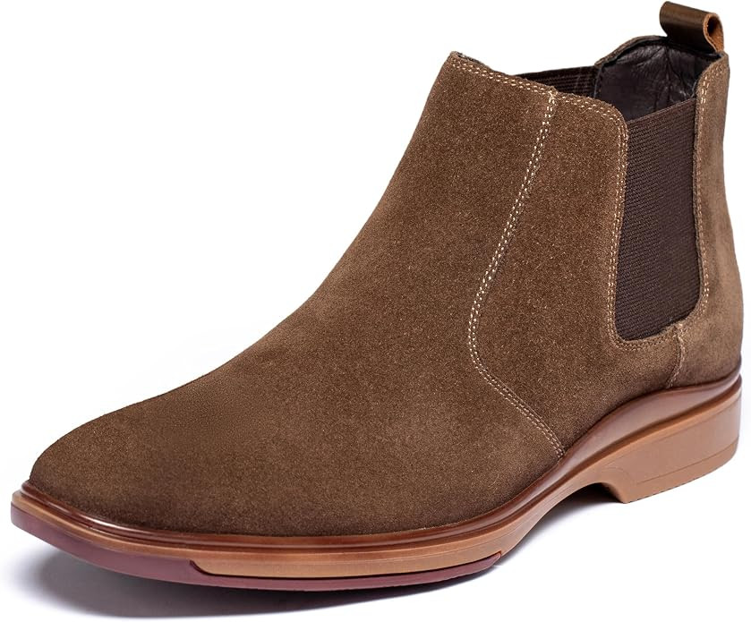ArcBrothers Men's Chelsea Boots, Relaxed Fit Roomy Toe Box Design, Premium Leather Slip-on Ankle ... | Amazon (US)