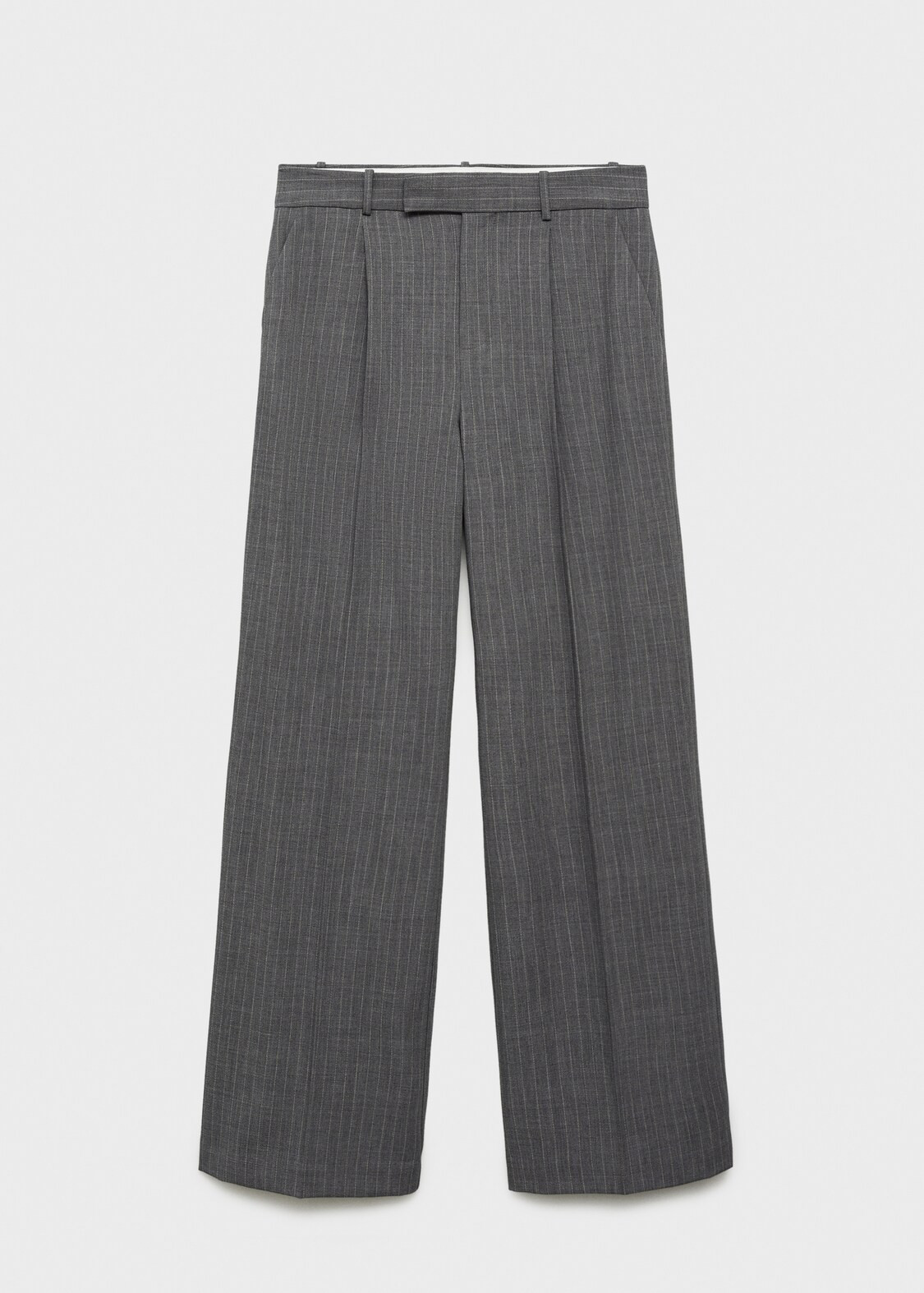 Pinstripe suit trousers - Woman | MANGO United Kingdom | MANGO (UK)