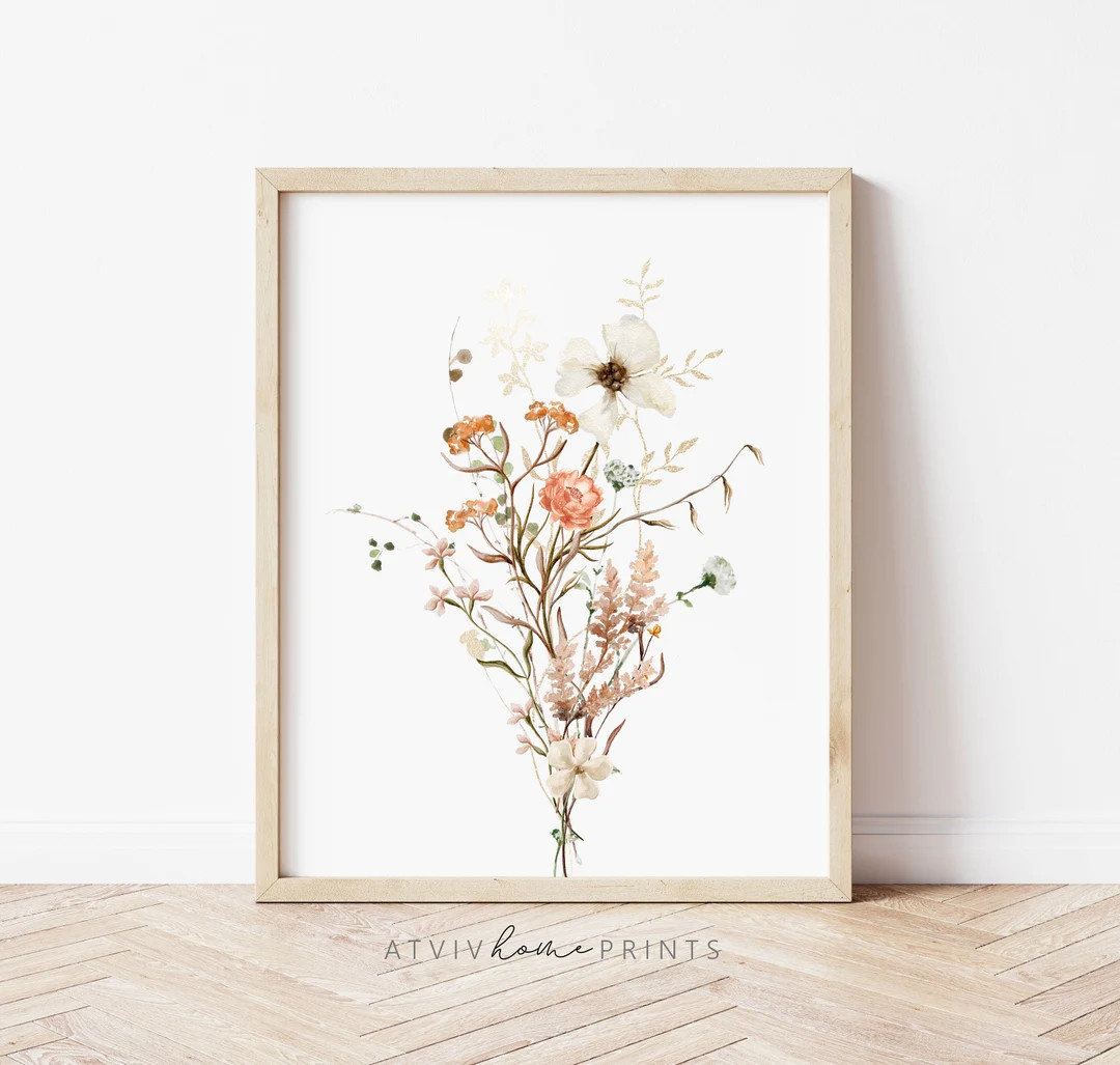 Wildflowers print, in a field of roses she is a wildflower print, little wildflower print, girls ... | Etsy (US)