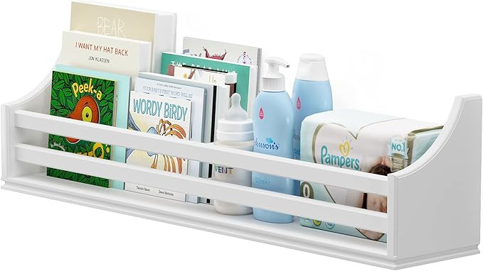 Brightmaison Angel Wall Shelf & Nursery Bookshelf, Toy Storage, Farmhouse Kitchen - Bathroom Orga... | Amazon (US)
