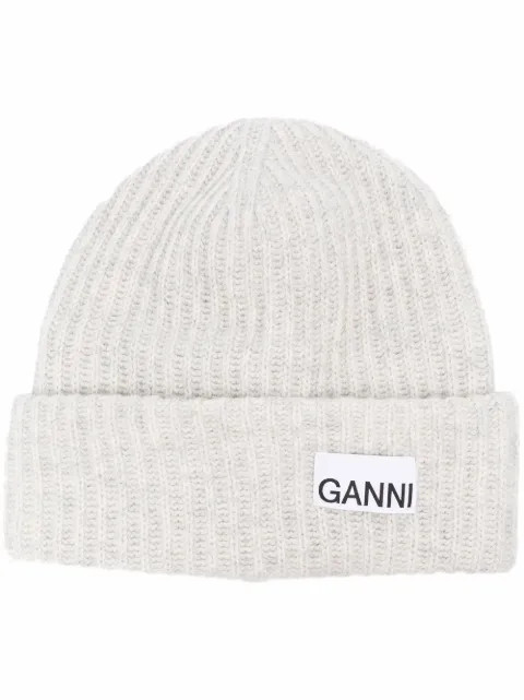 logo-patch beanie hat | Farfetch (UK)