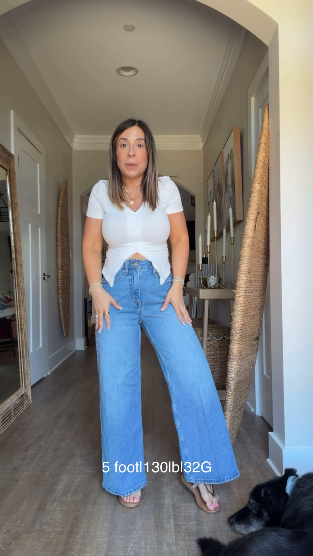 $28 Walmart jeans in a size 2 (I sized down one) they are a great length for us short girls too!

#LTKootd #LTKPetite #LTKSaleAlert