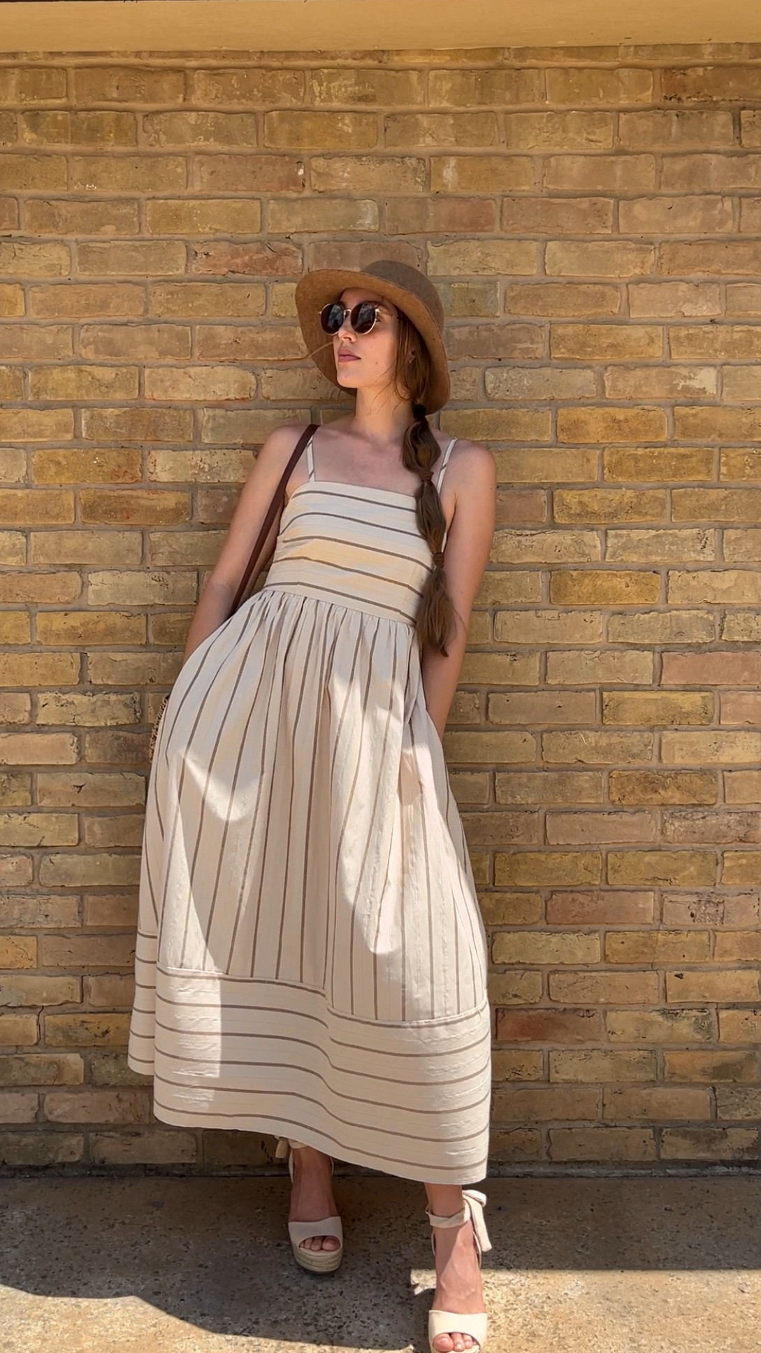 5’7” in the size Small! 

#sundress #sundresses #cottonsundress #summerdress #mididress #dress #dresses #stripeddress #summeroutfits 
#vacationdress #vacationoutfits

Sundresses, midi dress for summer, summer dress, striped midi dress, cotton sundress, summer outfits, summer outfit ideas, summer ootd 

#LTKFindsUnder50 #LTKStyleTip #LTKTravel