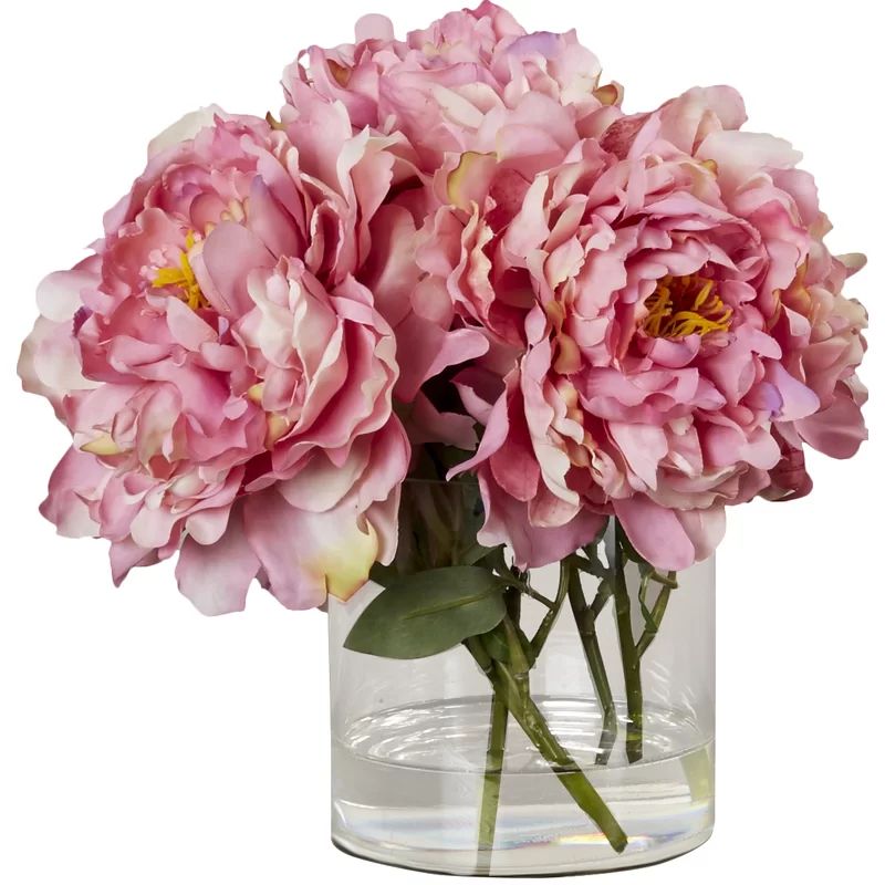 https://www.allmodern.com/decor-pillows/hd0/scollfyld-pink-peony-in-acrylic-water-glass-vase-l3712-k | Wayfair North America