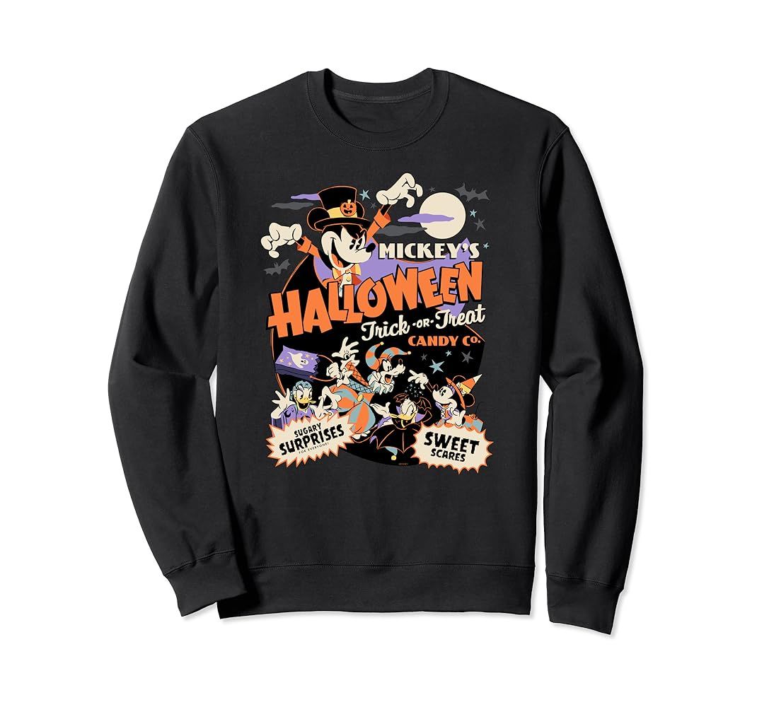 Disney Mickey’s Halloween Trick or Treat Candy Co. Sweatshirt | Amazon (US)