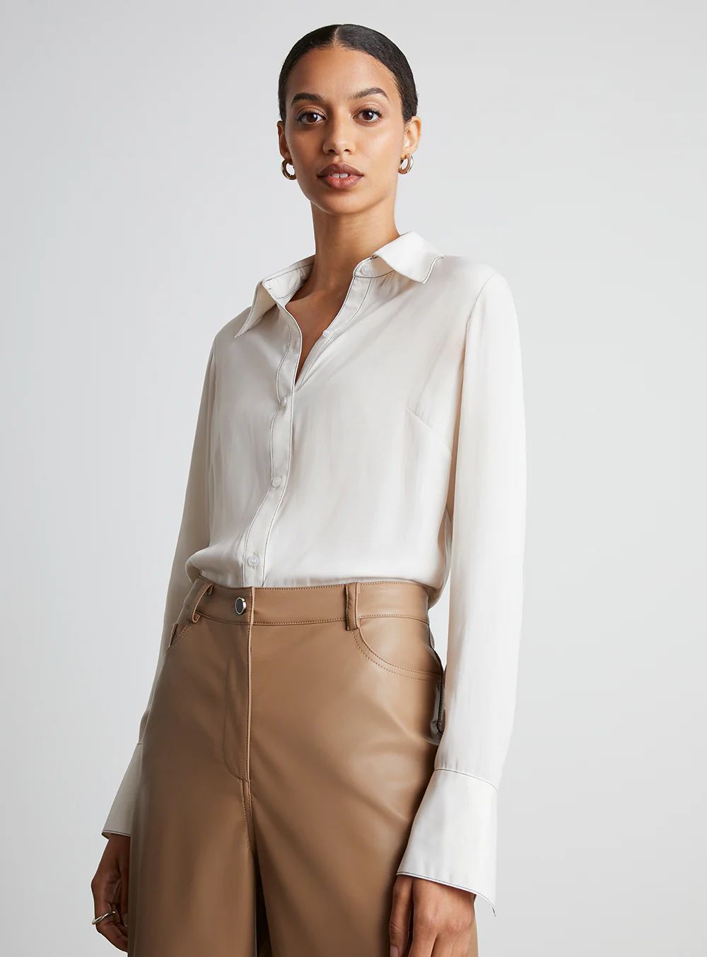Sade Button-Down Collared Shirt | Who What Wear Collection
