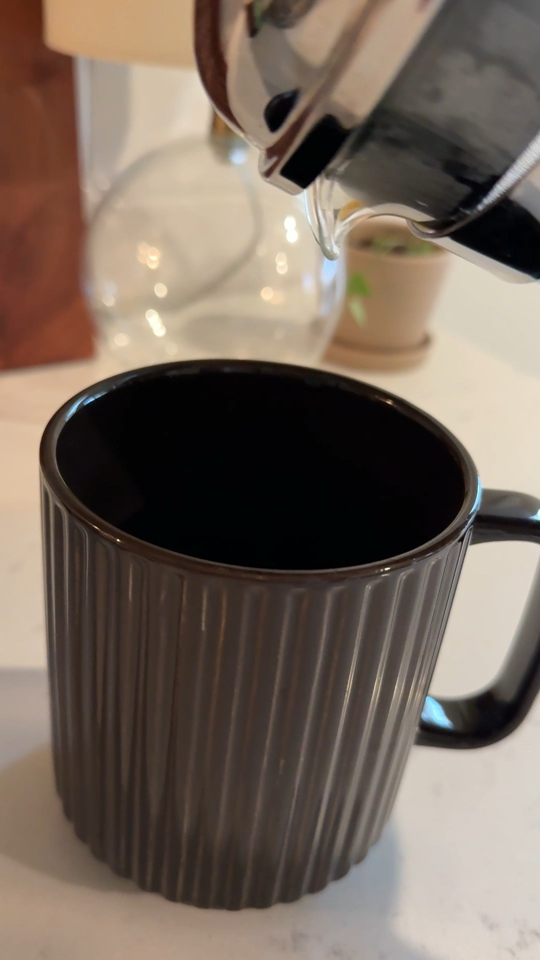 French press coffee in my favorite mug from Target ✨

#LTKFindsUnder50 #LTKHome #LTKFamily