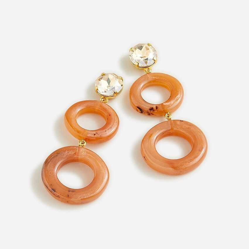Made-in-Italy round drop earrings | J. Crew US