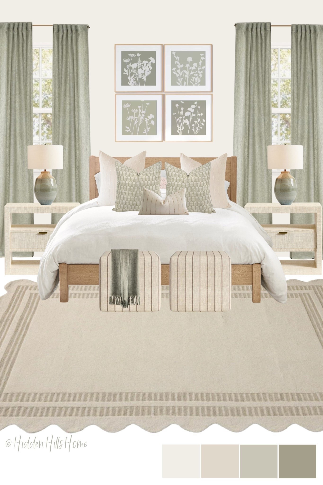 Cozy bedroom decor ideas, bedroom mood board, bedding, home decor, sage green bedroom design, master bedroom #bedroom

#LTKHome #LTKSaleAlert #LTKSeasonal