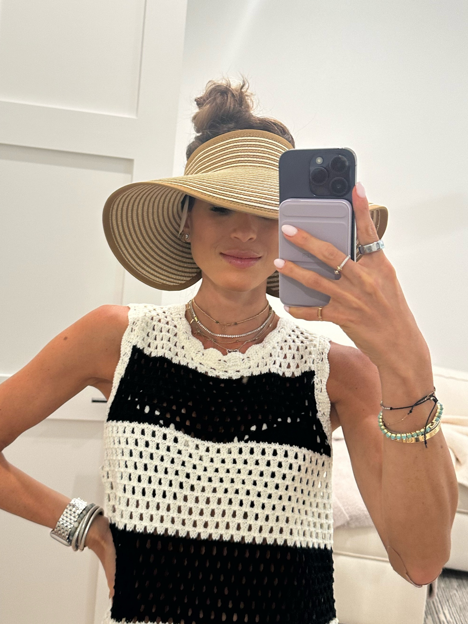 Amazon visor hat for vacation stripe coverup smallest size 

#LTKFindsUnder100 #LTKSeasonal #LTKFindsUnder50