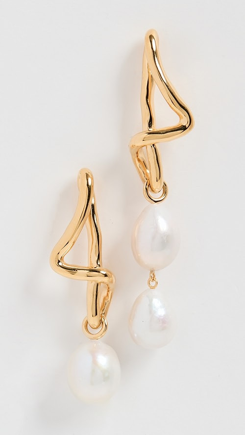 Missoma Molten Pearl Drop Earrings | SHOPBOP | Shopbop
