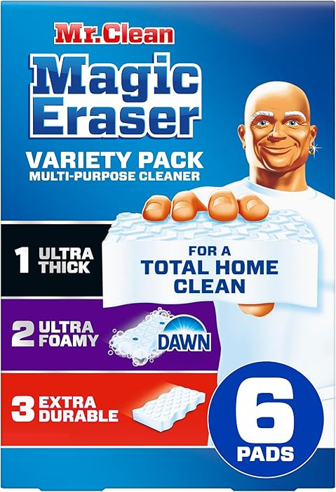 Mr. Clean Magic Eraser Sponge, All Purpose Cleaner, Cleaning Scrubber, Kitchen, Bathroom, Shower,... | Amazon (US)