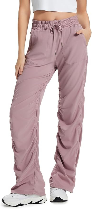 Yogipace Women's Petite/Regular/Tall Lightweight Wrinkle Resistant Dance Studio Pants,Travel Pant... | Amazon (US)