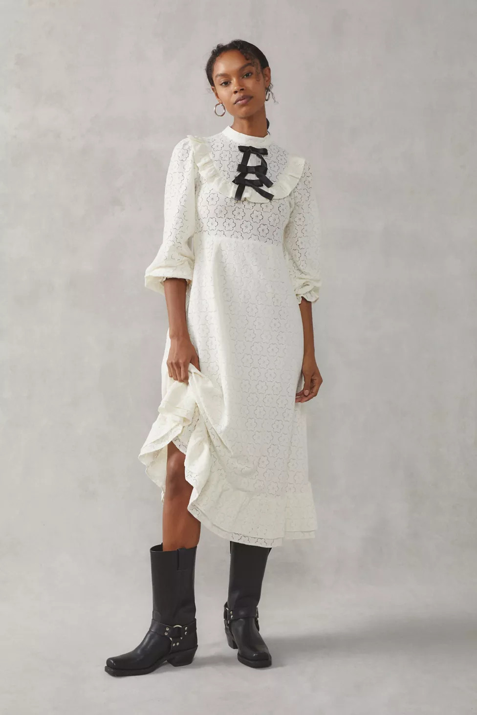 Sister Jane Neptune Lace Midi Dress | Urban Outfitters (US and RoW)