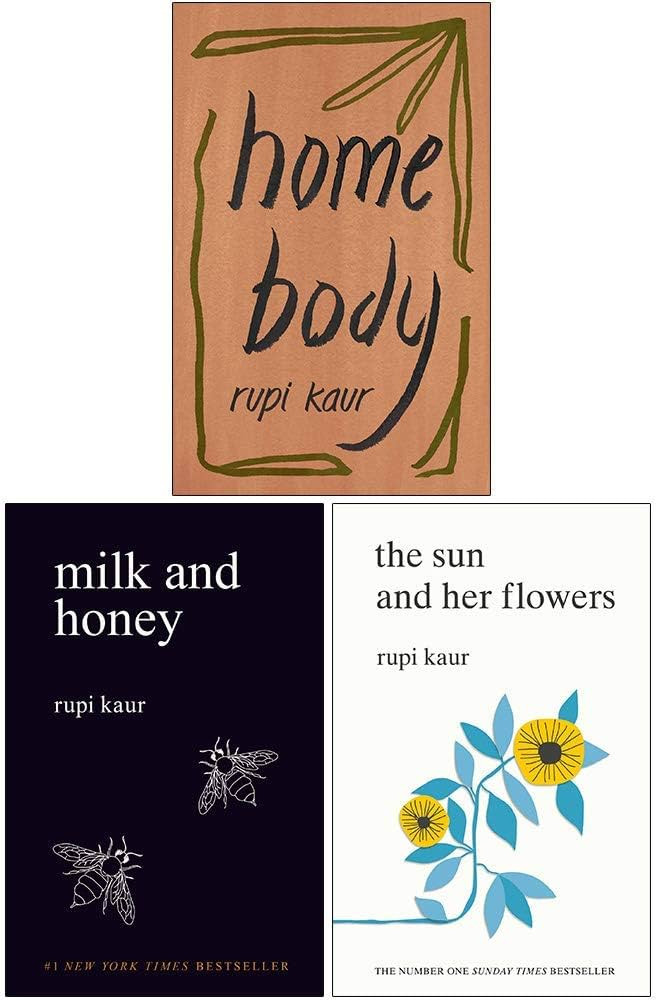 Rupi Kaur Collection 3 Books Set (Home Body, Milk and Honey, The The Sun and Her Flowers) | Amazon (US)