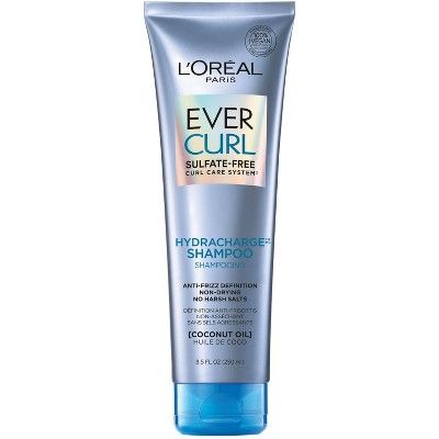 L&#39;Oreal Paris Ever Curl Sulfate-Free Coconut Oil Hydracharge Shampoo - 8.5 fl oz | Target