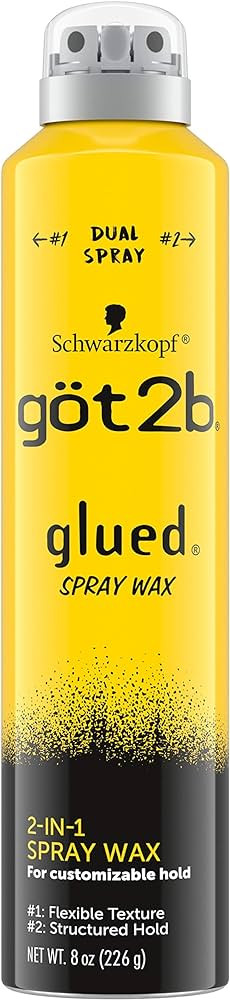 Got2b Glued Spray Wax with 2-in-1 Dual Spray Nozzle, 8 oz | Amazon (US)