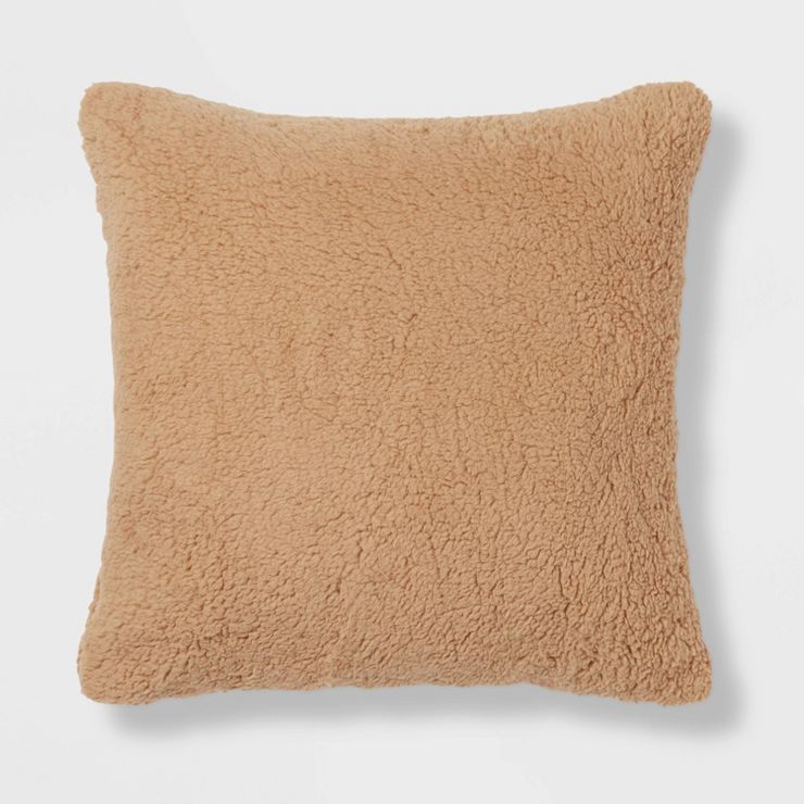 Solid Sherpa Throw Pillow - Threshold™ | Target