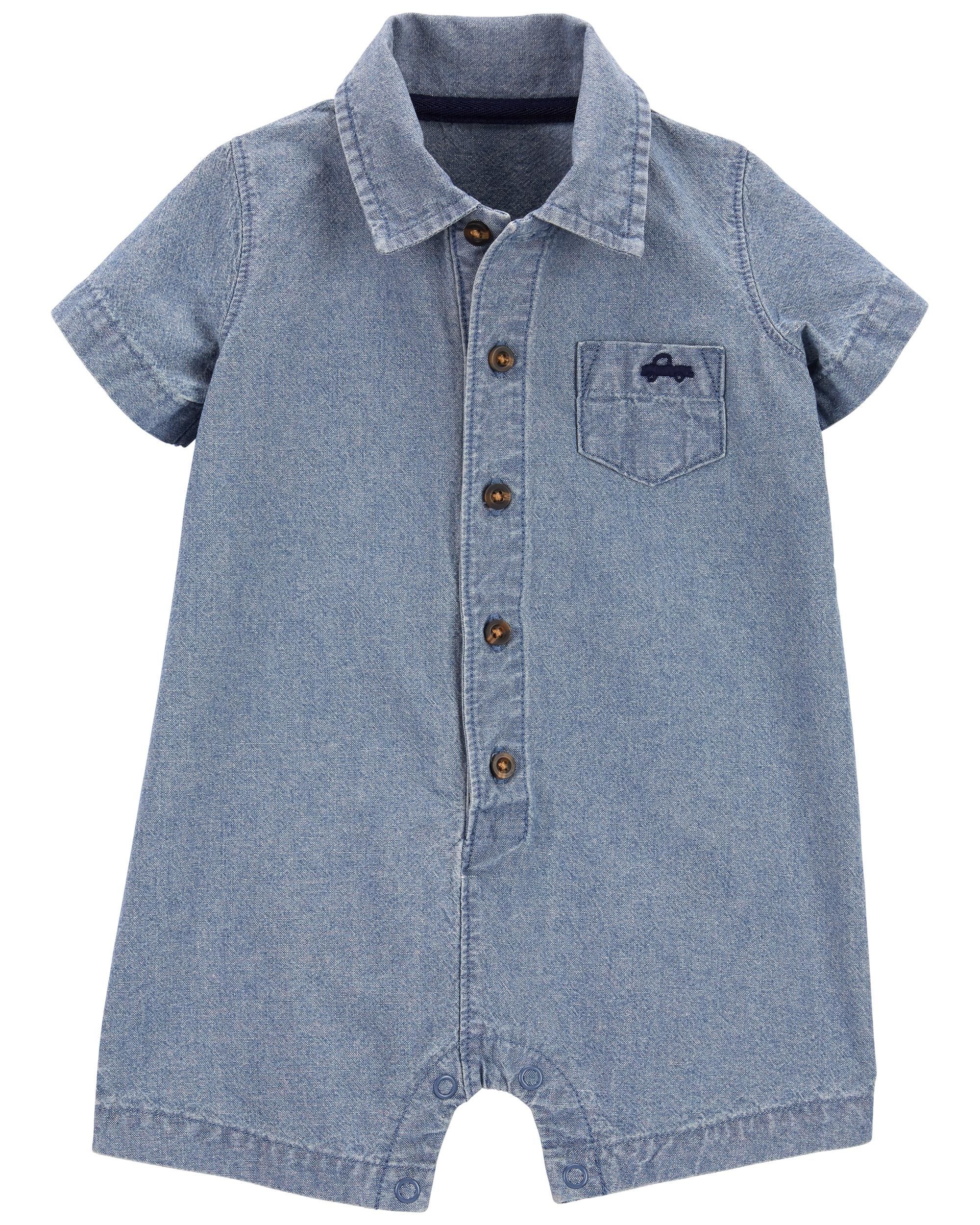 Baby Chambray Romper | Carter's