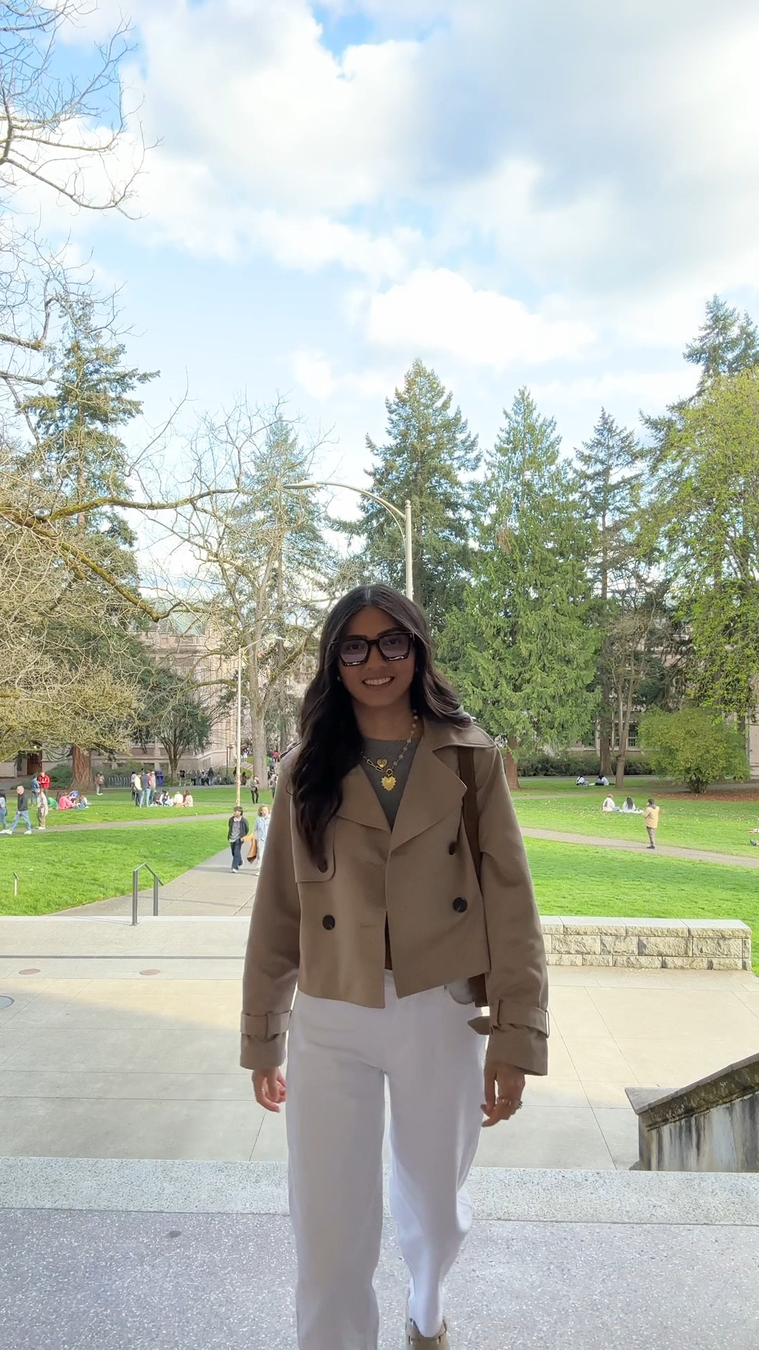 Spring Outfit
spring look, outfit ideas, barrel jeans, cropped trench coat, blue light glasses, Birkenstocks 

#LTKStyleTip