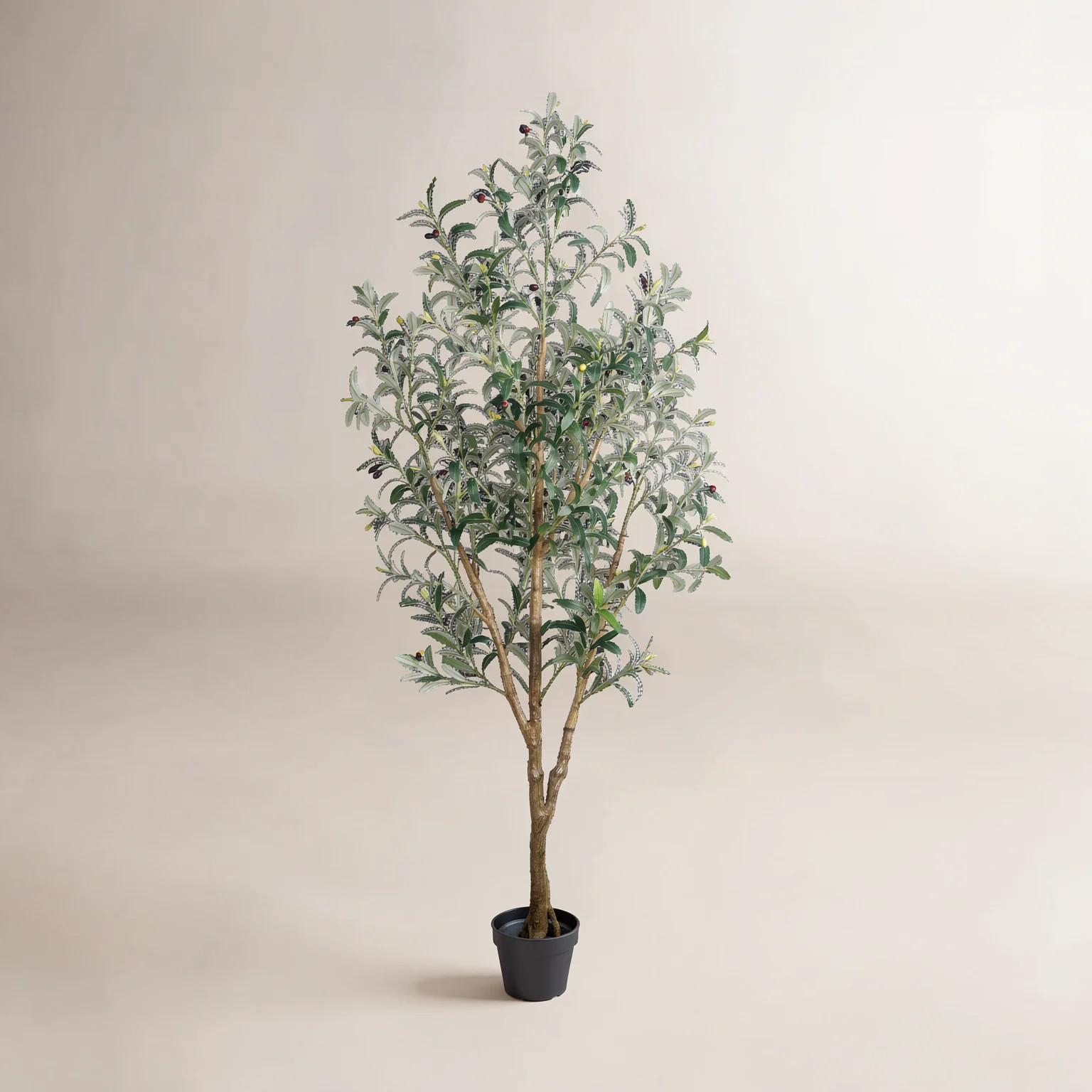Faux Olive Tree With Fruit And Realistic Leaves For Home Decor | Wayfair North America