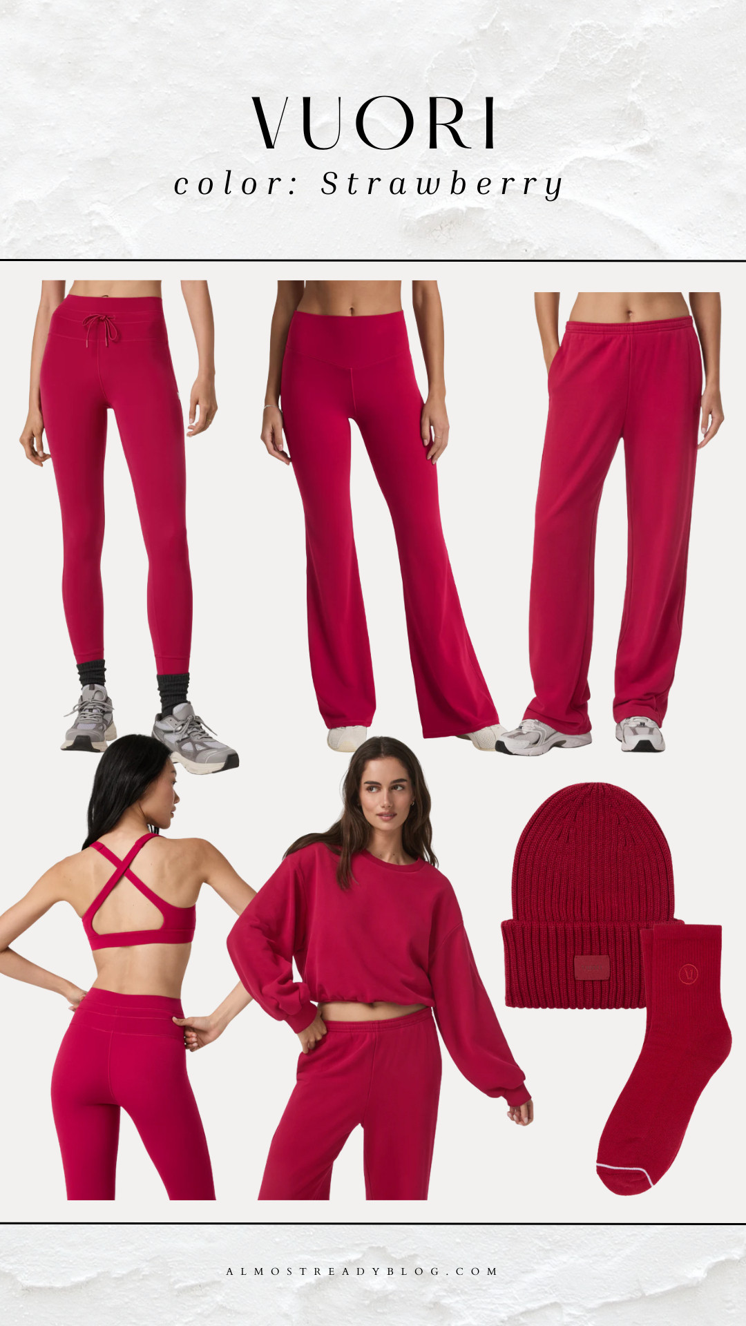 Vuori color Strawberry, athleisure, activewear, gym outfit, workout outfit, amanda west, almost ready blog. 

 

#LTKGiftGuide #LTKActive