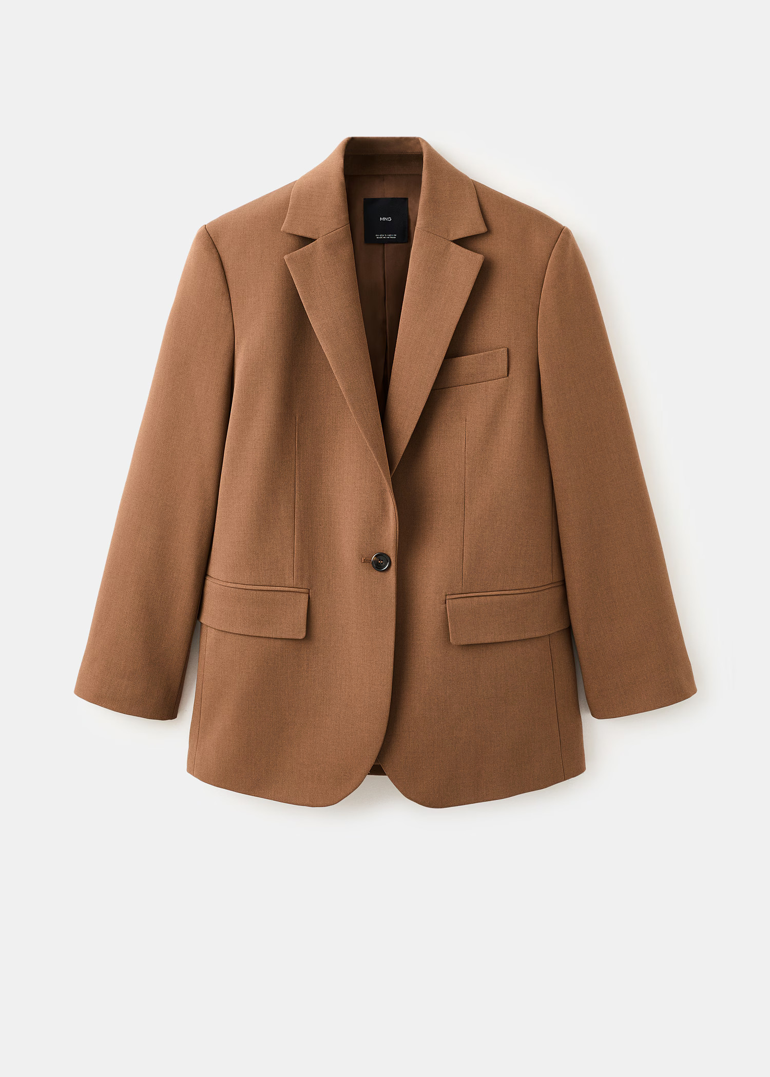 Straight suit jacket with lapel pockets | Mango (US/MX/AU)