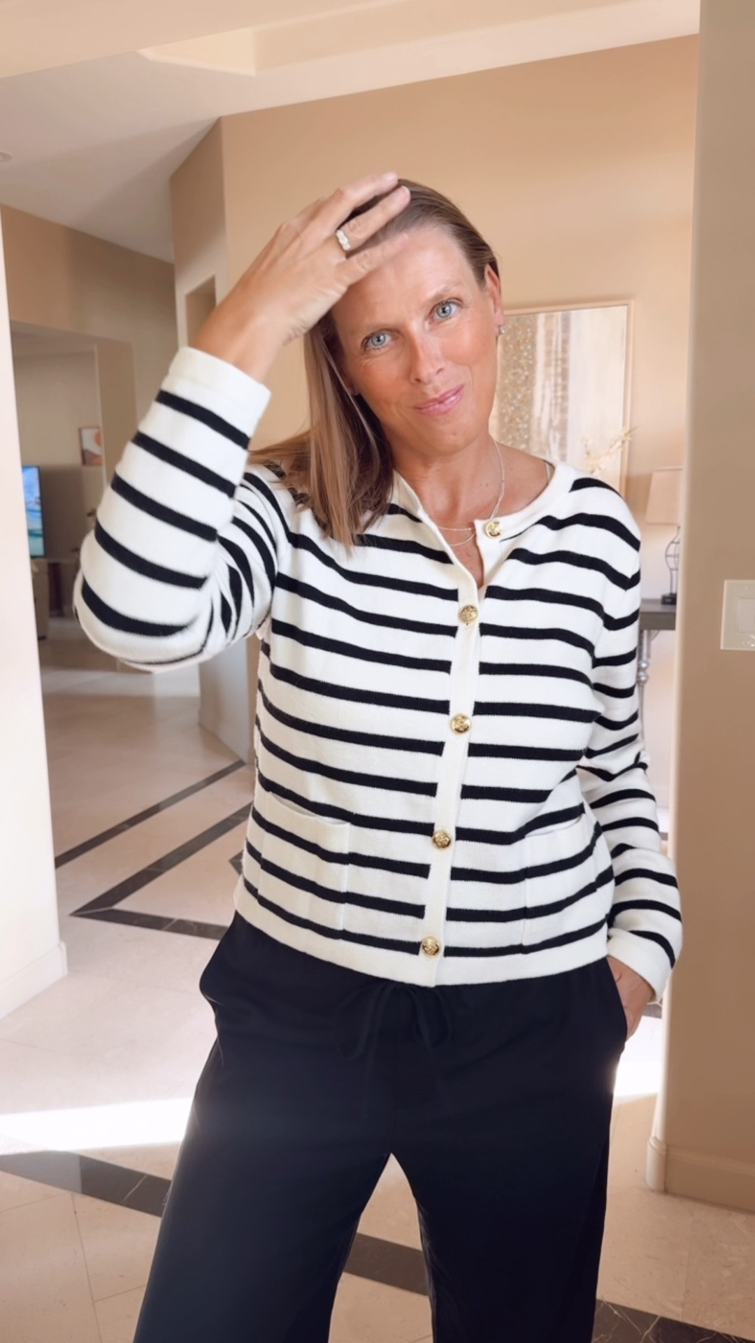 The cutest cardigan 

Love the chic black and white stripes, such a great closet staple for fall 

Amazon fashion, fall cardigan, lodge pant outfit, style over 50, elevated casual look, date night look
Amazon fashion

#LTKfall #LTKstyletip #LTKover50style