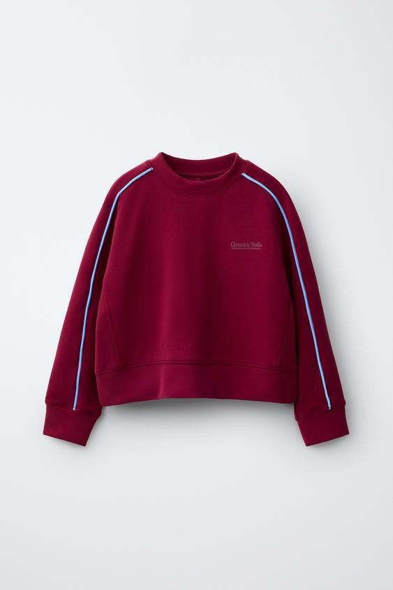 CONTRAST SPORTY SWEATSHIRT | Zara US