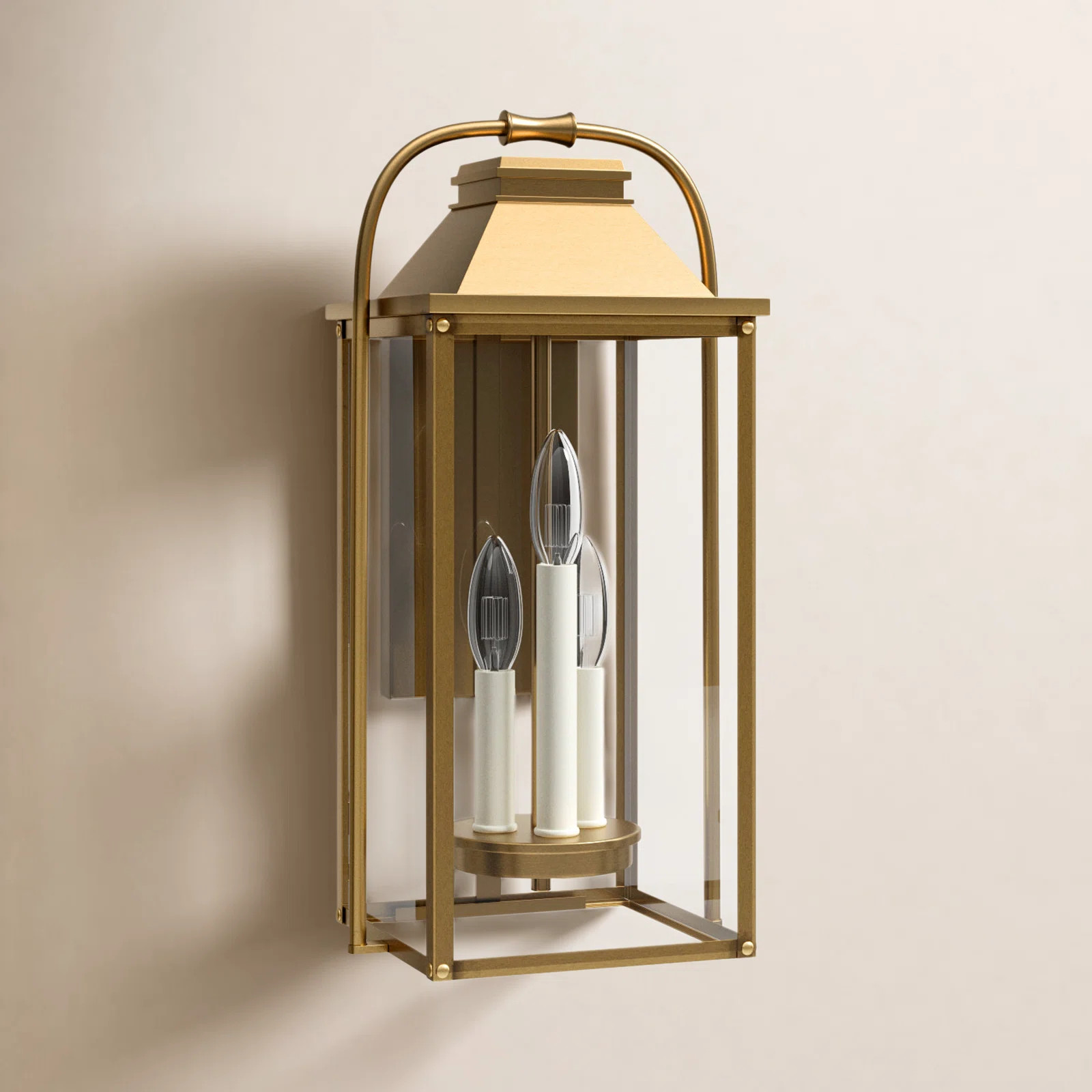 Birch Lane™ Newson 3 Light Outdoor Flush Mount & Reviews | Wayfair | Wayfair North America