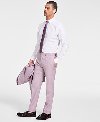 Calvin Klein Men's Slim-Fit Wool-Blend Stretch Sharkskin Suit Separate Pants - Macy's | Macy's