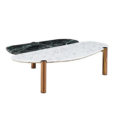 Faux Marble Coffee Table Tea Table | Wayfair North America