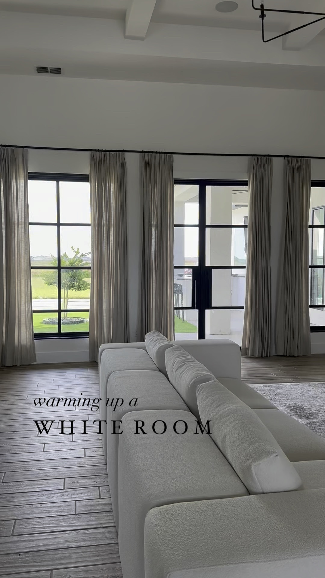 Warming up a white room with pinch pleats 🍂

#LTKStyleTip #LTKHome #LTKVideo