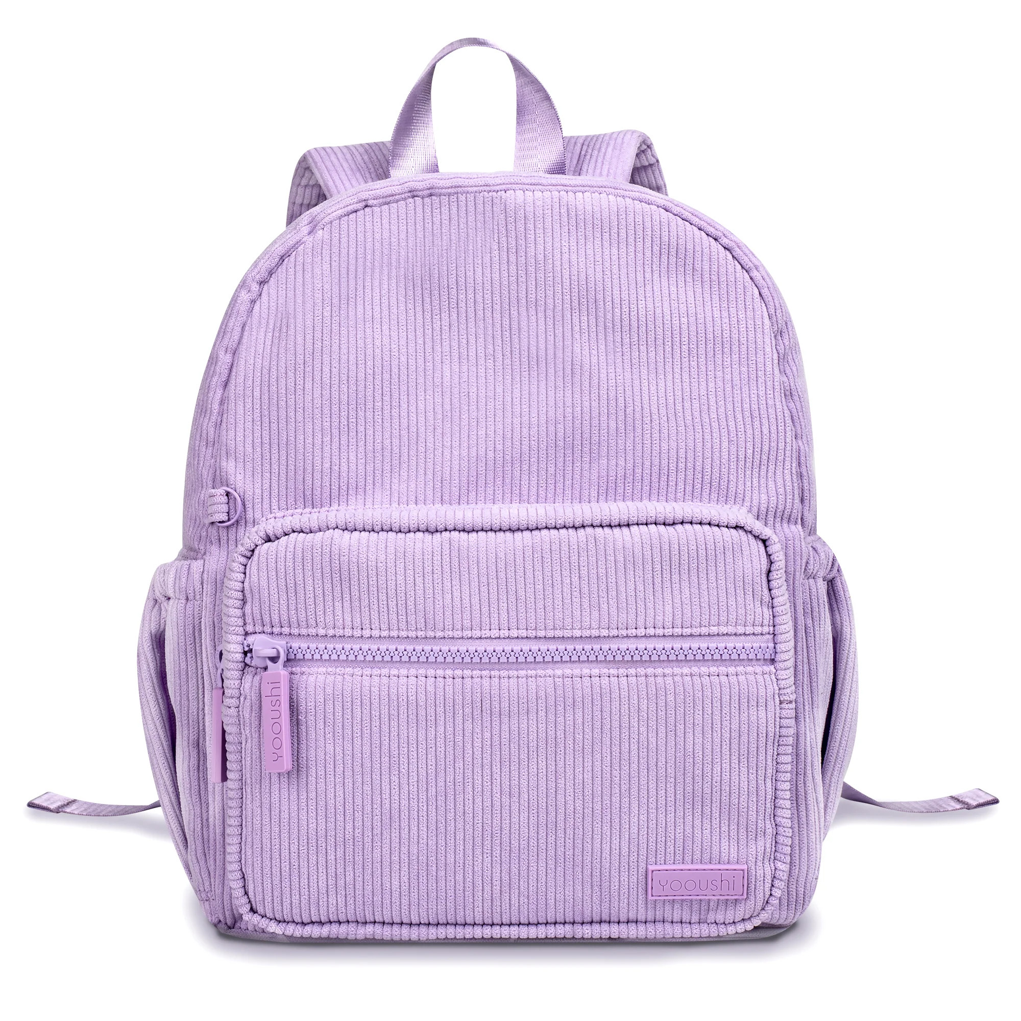 Lilac Mist Corduroy Backpack | Yooushi