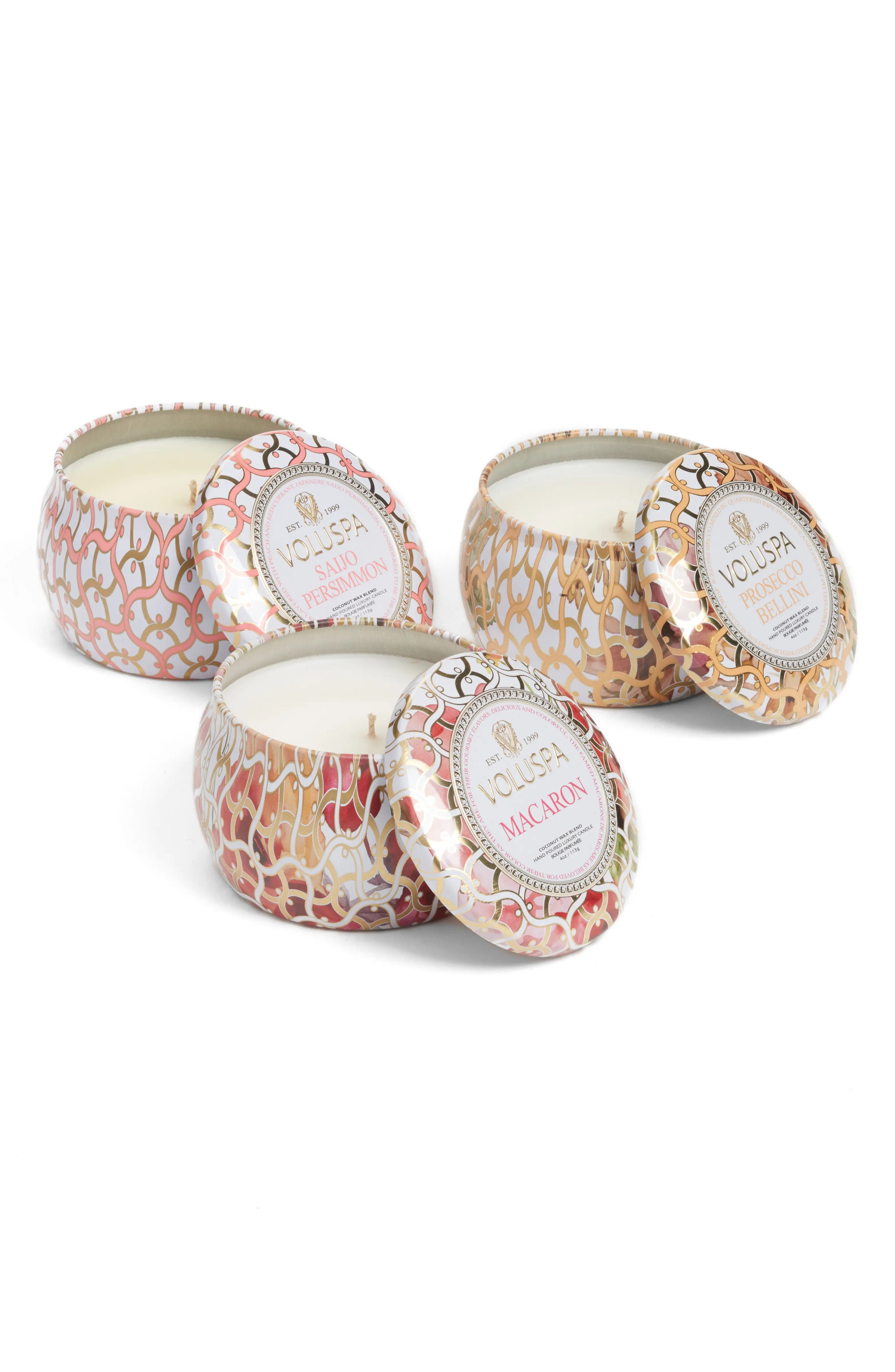 Maison Blanc Mini Tin Candle Set | Nordstrom