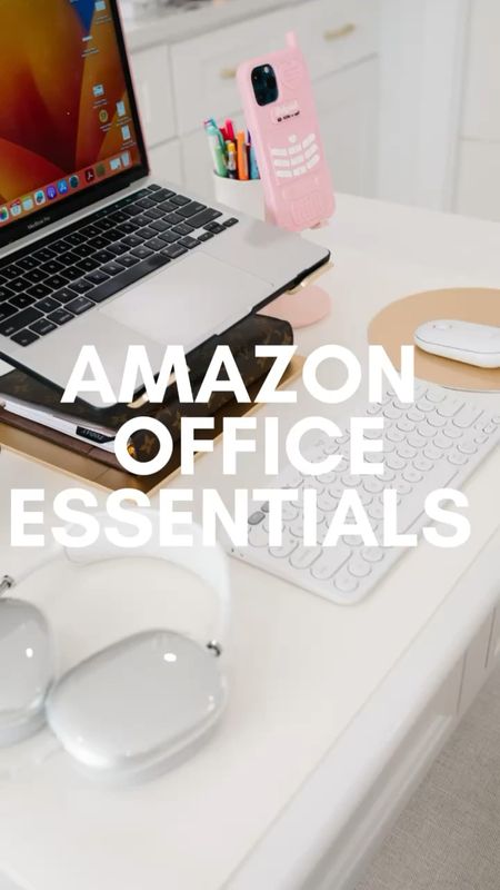 👩🏽‍💻 SMILES AND PEARLS OFFICE ESSENTIALS 👩🏽‍💻 
These are my favorite Amazon office essentials! | will probably get a new case for my MacBook but otherwise this is still my desk setup!

Amazon, Amazon finds, Amazon office, home office setup, home organization, home office essentials, work from home, desk setup, Amazon office essentials, work from home, wireless keyboard, MacBook sleeve, laptop stand, desk mat


#LTKPlusSize #LTKSeasonal #LTKHome
