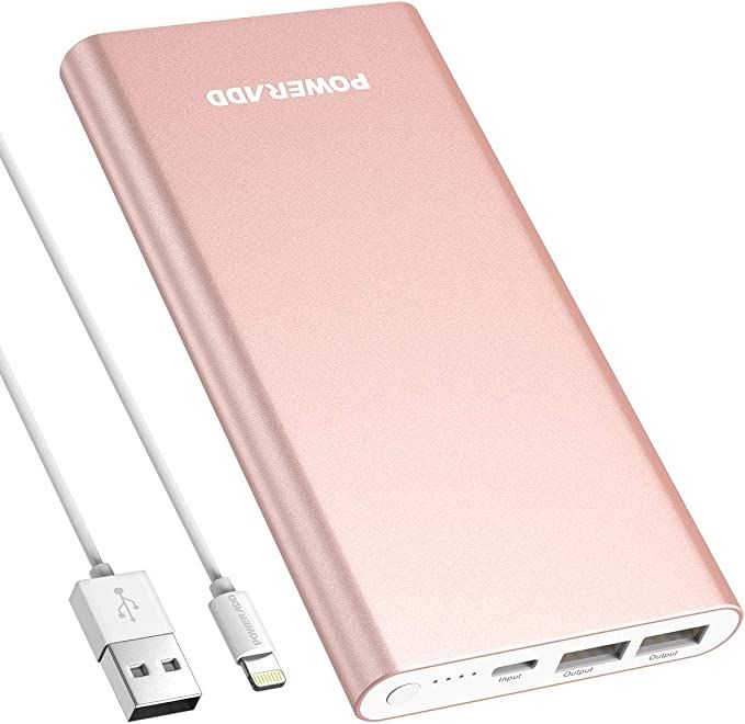 POWERADD Pilot 4GS 12000mAh 8-Pin Input Portable Charger External Battery Pack with 3A High-Speed... | Amazon (US)