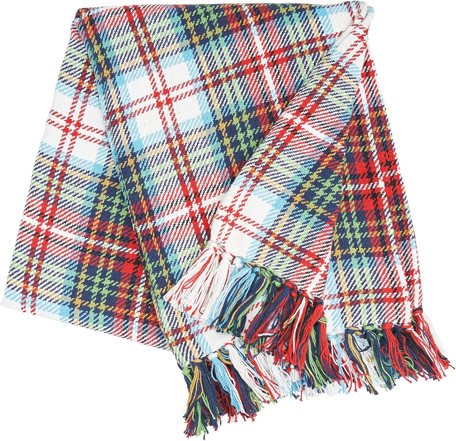 C&F Home 50" x 60" Morris Plaid Woven Christmas Accent Throw Blanket w/Fringe Cotton Machine Wash... | Amazon (US)
