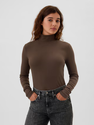 Ribbed Turtleneck T-Shirt | Gap Factory
