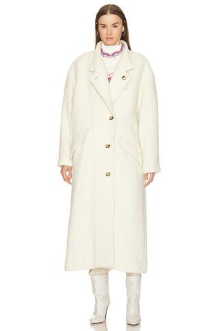Isabel Marant Etoile Sabine Coat in Ecru from Revolve.com | Revolve Clothing (Global)