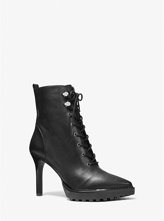 Kyle Leather Lace-Up Boot | Michael Kors US